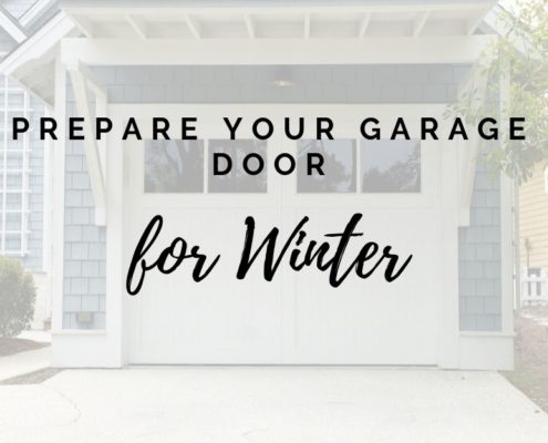 Prepare your garage door for winter