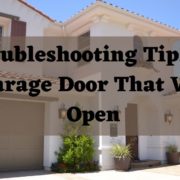 Troubleshooting tips on a garage door that won't open