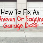 OPM How To Fix An Uneven Or Sagging Garage Door