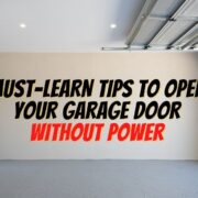 opened garage door